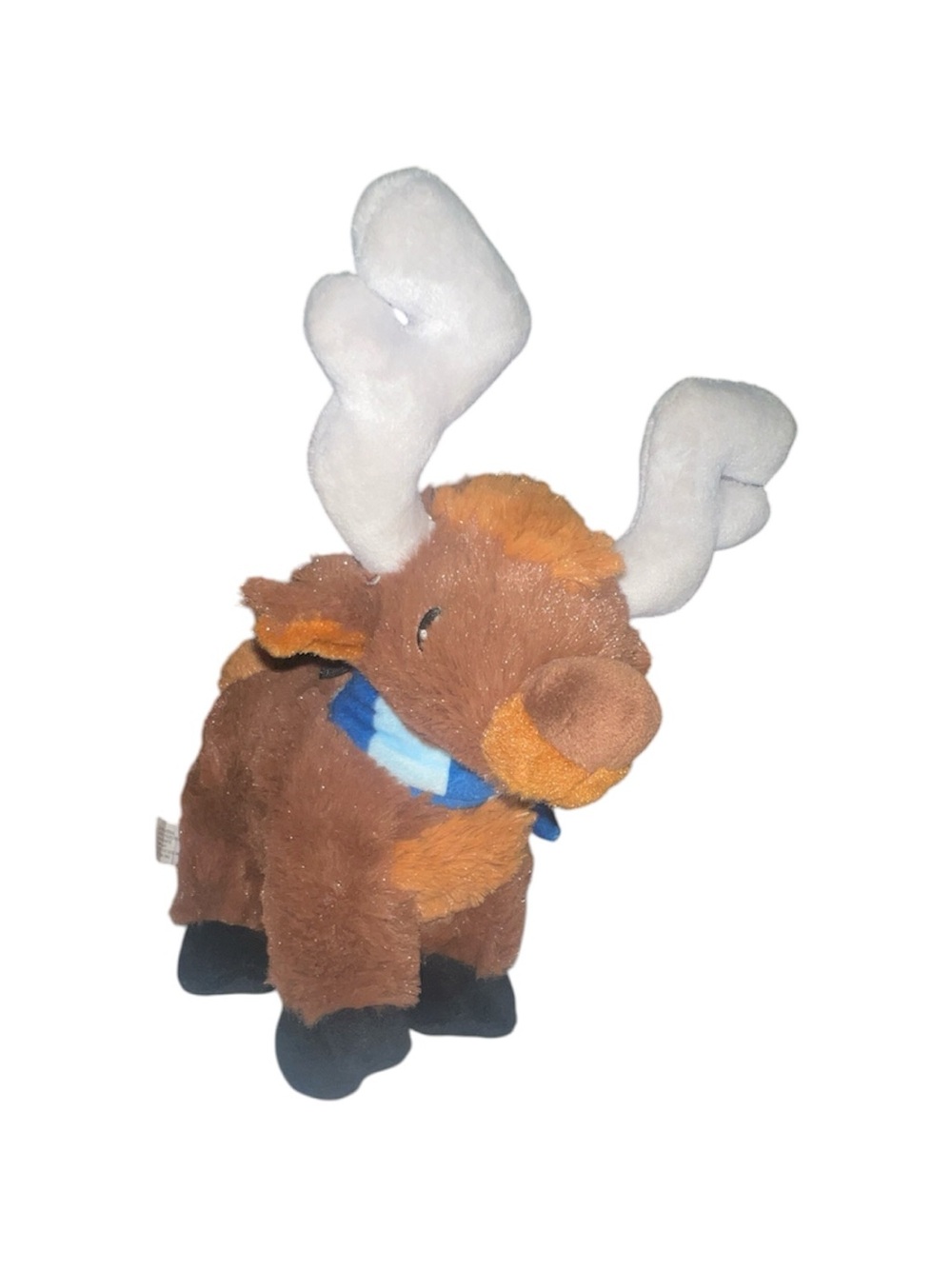 Spunky Pup Clean Earth Collection Caribou Reindeer Squeaky Dog Toy - 8β